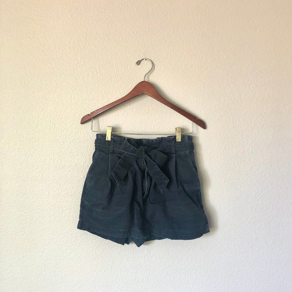 BDG Denim Paperbag Shorts (Black Wash)